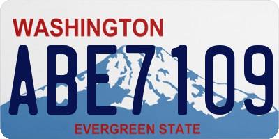 WA license plate ABE7109