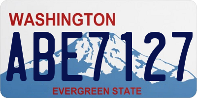 WA license plate ABE7127