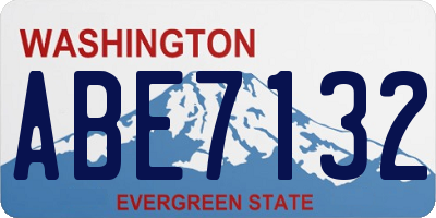 WA license plate ABE7132