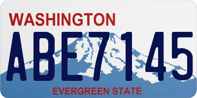 WA license plate ABE7145