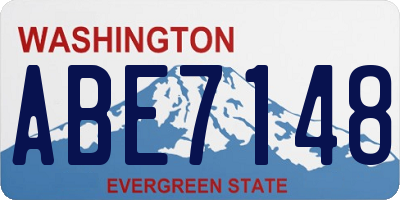 WA license plate ABE7148