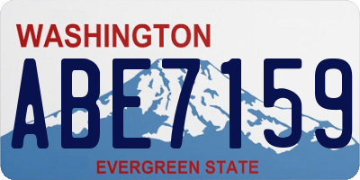WA license plate ABE7159