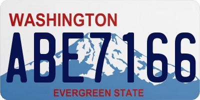 WA license plate ABE7166