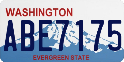 WA license plate ABE7175