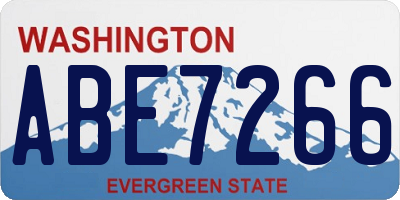 WA license plate ABE7266
