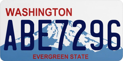 WA license plate ABE7296