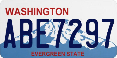 WA license plate ABE7297