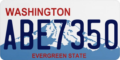 WA license plate ABE7350