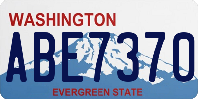 WA license plate ABE7370