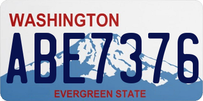 WA license plate ABE7376