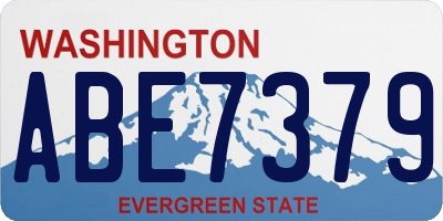 WA license plate ABE7379