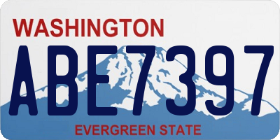 WA license plate ABE7397