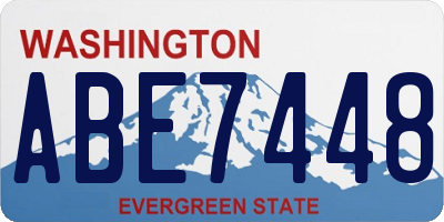 WA license plate ABE7448