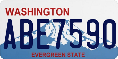 WA license plate ABE7590