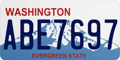 WA license plate ABE7697