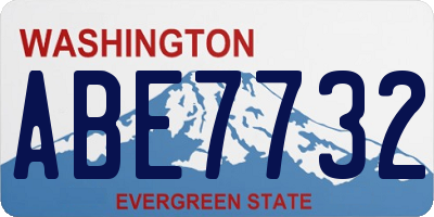 WA license plate ABE7732