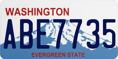 WA license plate ABE7735