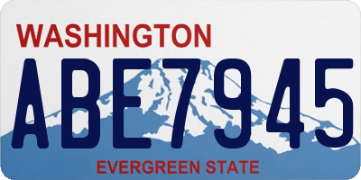 WA license plate ABE7945