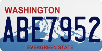 WA license plate ABE7952