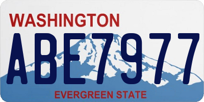 WA license plate ABE7977