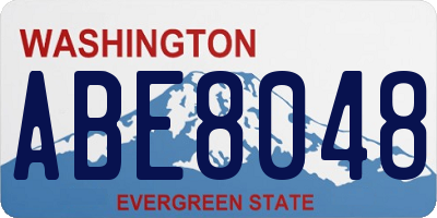 WA license plate ABE8048