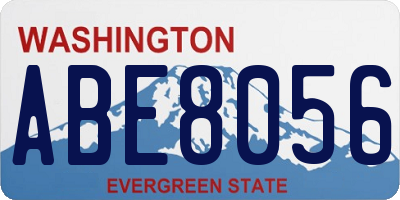 WA license plate ABE8056