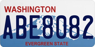 WA license plate ABE8082