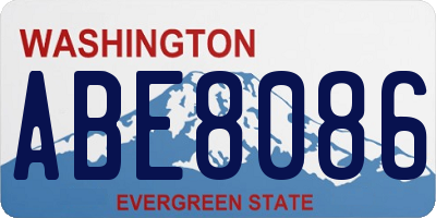 WA license plate ABE8086