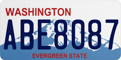 WA license plate ABE8087