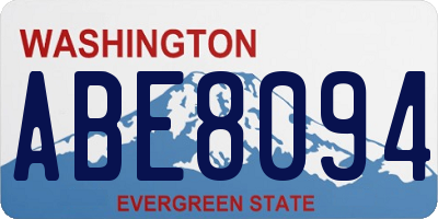 WA license plate ABE8094
