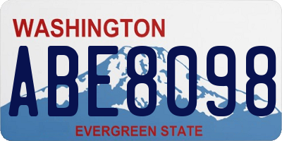 WA license plate ABE8098