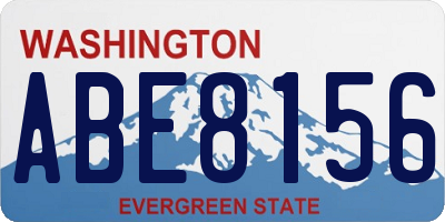 WA license plate ABE8156