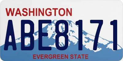 WA license plate ABE8171