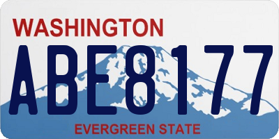 WA license plate ABE8177