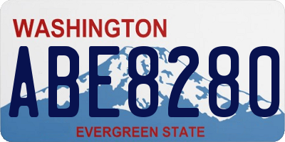 WA license plate ABE8280