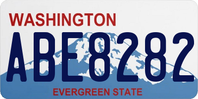 WA license plate ABE8282