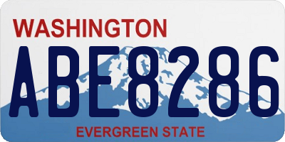 WA license plate ABE8286