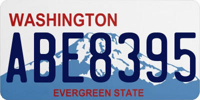 WA license plate ABE8395