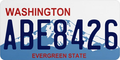 WA license plate ABE8426