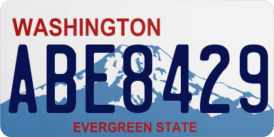 WA license plate ABE8429