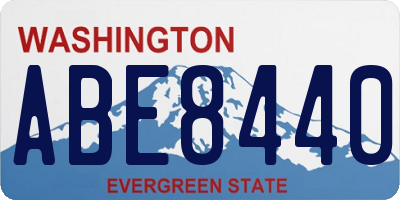 WA license plate ABE8440
