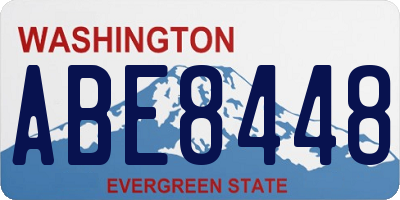 WA license plate ABE8448