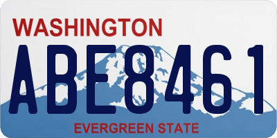 WA license plate ABE8461
