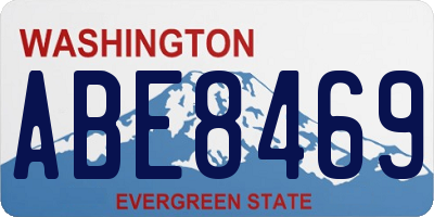 WA license plate ABE8469