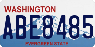 WA license plate ABE8485
