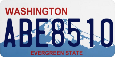 WA license plate ABE8510