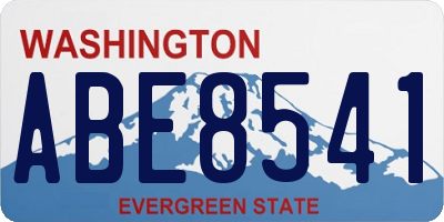 WA license plate ABE8541