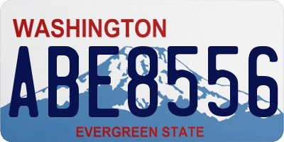 WA license plate ABE8556