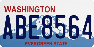 WA license plate ABE8564