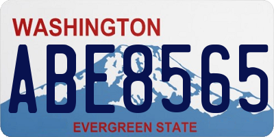 WA license plate ABE8565